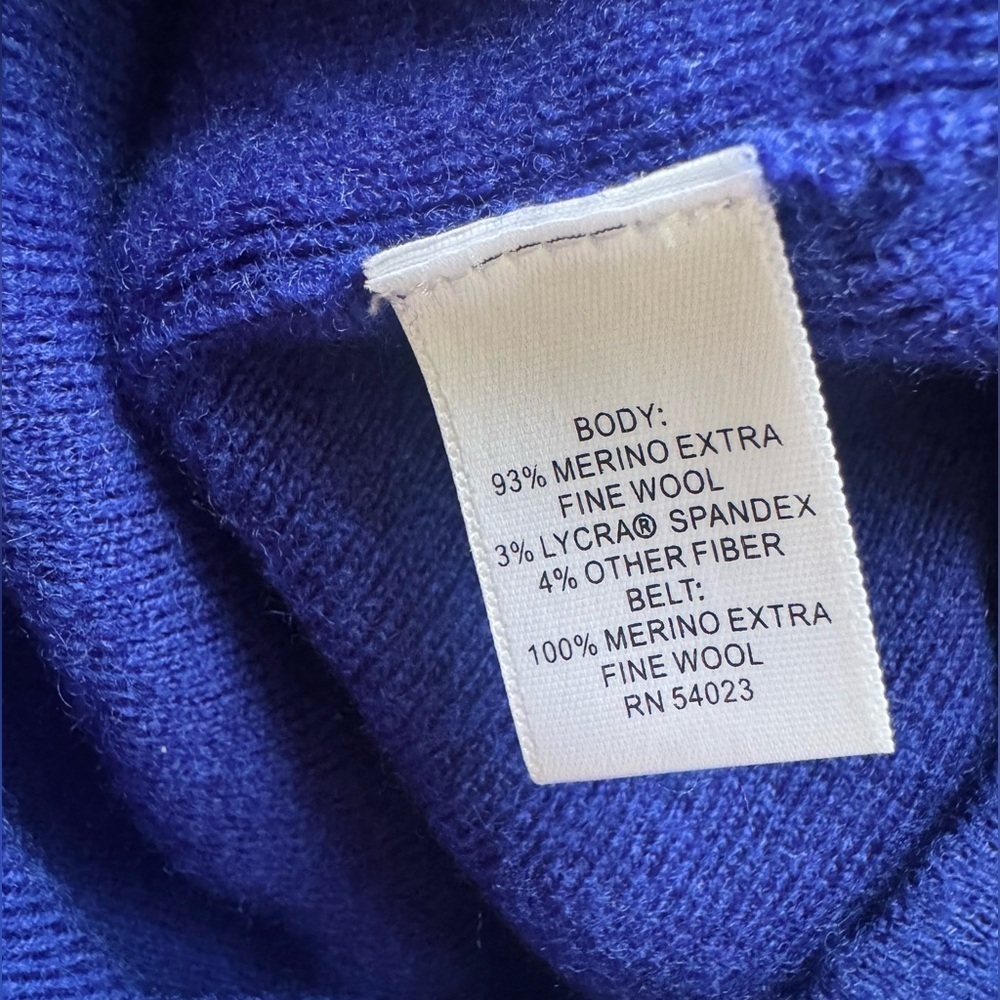 Banana Republic Extra Fine Merino Wool Blend Sweater in Royal Blue/Purple - Picture 7 of 7